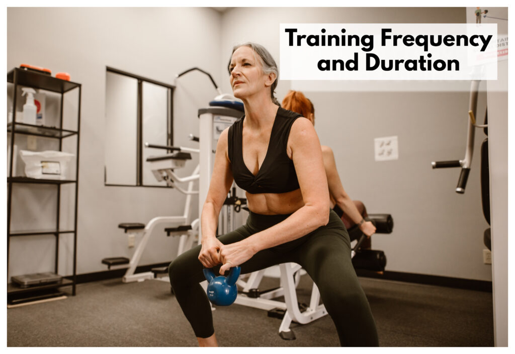 It's essential to consider how often and for how long you engage in weight training sessions.
