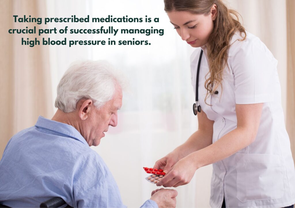 Adherence to doctor-prescribed medications is essential for successful high blood pressure management.