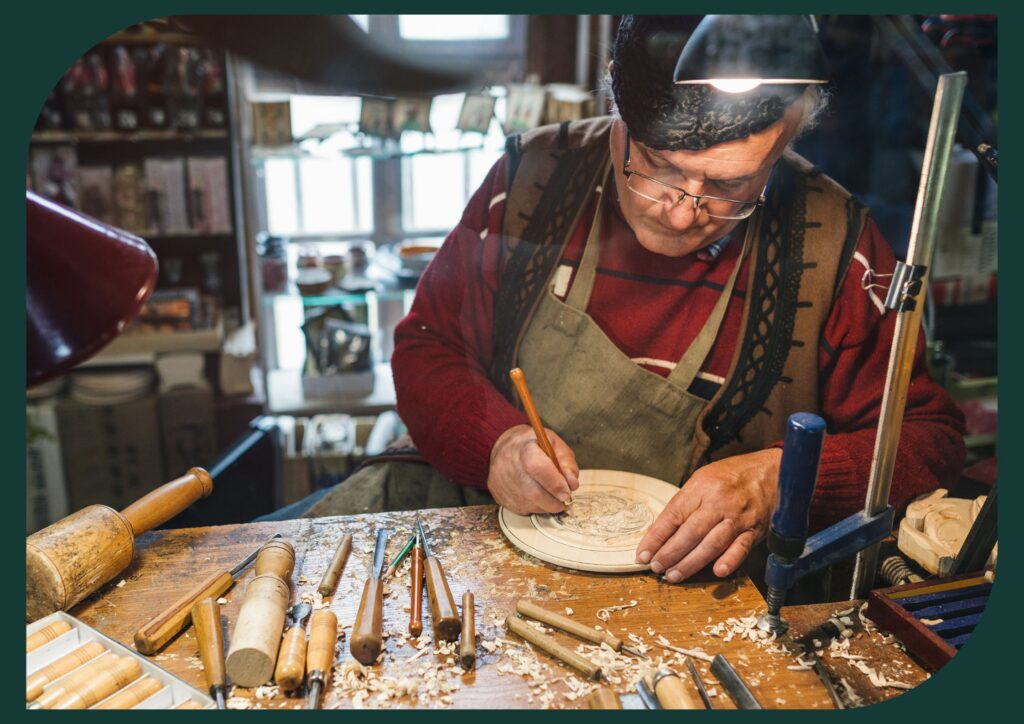 Seniors can express their thoughts and emotions through art forms like painting, sculpture, writing, or music.