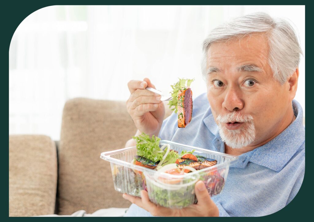 Savour a delectable protein-packed salad for your lunch.