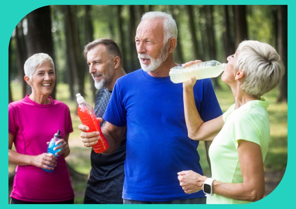 Seniors on a ketogenic diet must stay hydrated as it's crucial for their well-being and bodily functions.