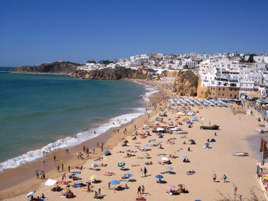 An image of an Algrave beach.
