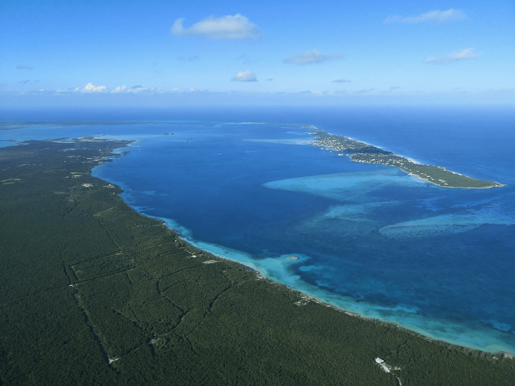 An image of the North Eleuthera and Harbor Islands.
