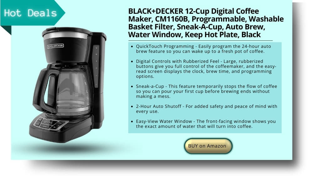 Black Decker 12 cup digital coffee maker