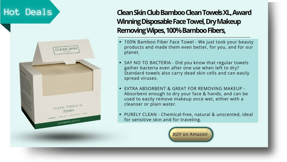 Clean skin club bamboo clean towels