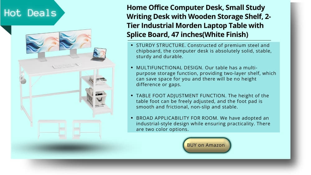 Home Office Computer Desk, Small study writing desk