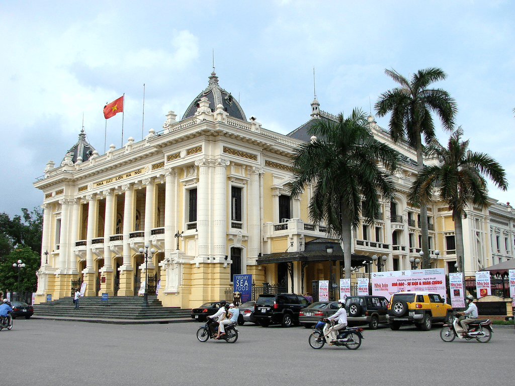 An image of the Hanoi Opera House. 