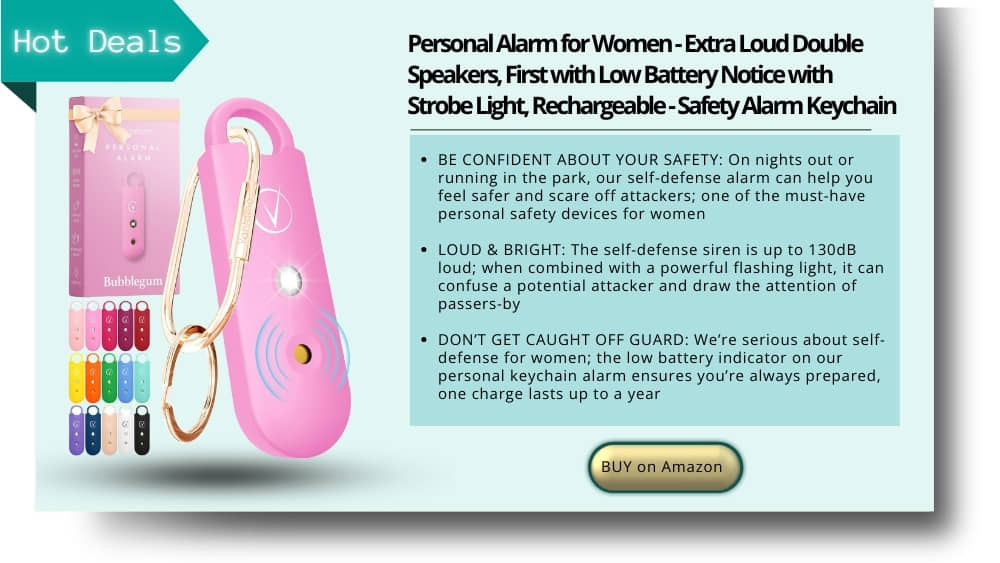 Personal Alarm for Women - extra loud double speaker