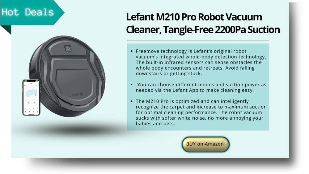 Lefant M210 Pro Robot Vacuum Cleaner