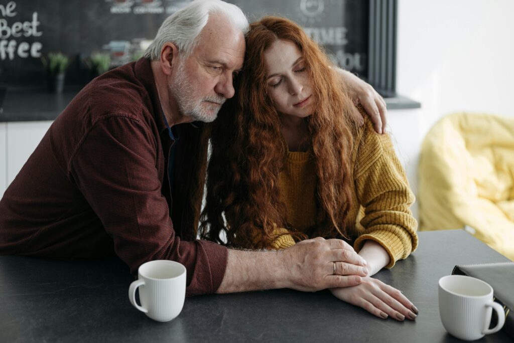 Acknowledging the love and sympathy of others – and talking about it openly - would be helpful to both those coping with loss in later life and the people who are trying to help them.