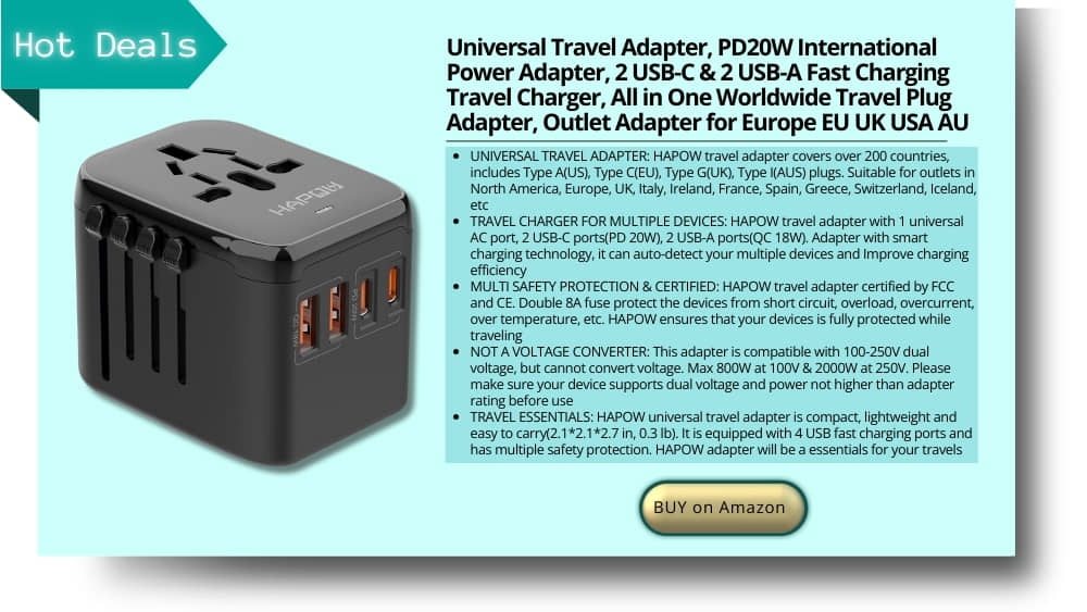 Universal travel adapter