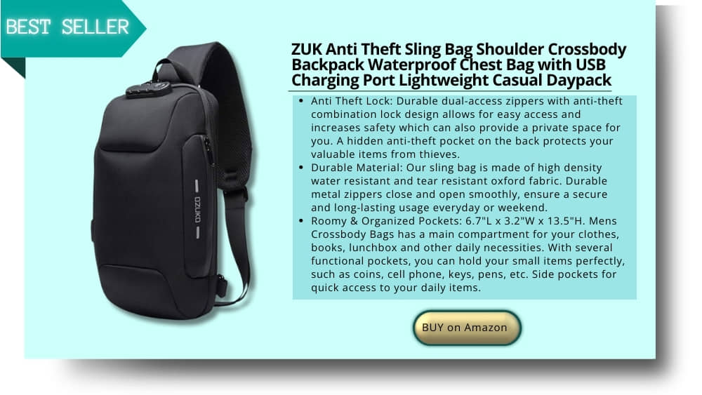 Anti-theft sling bag