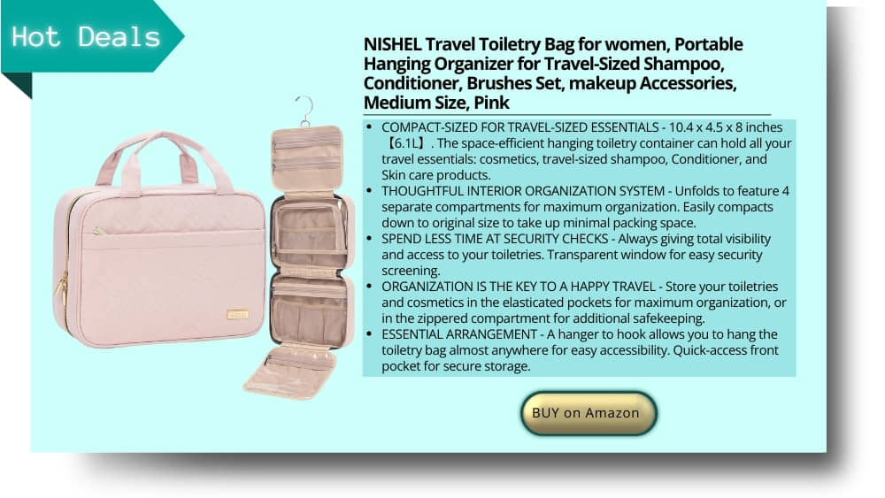NISHEL travel toiletry bag
