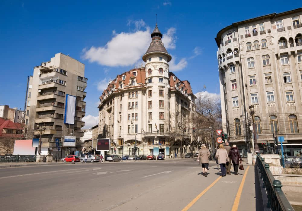 A Bucharest street scene