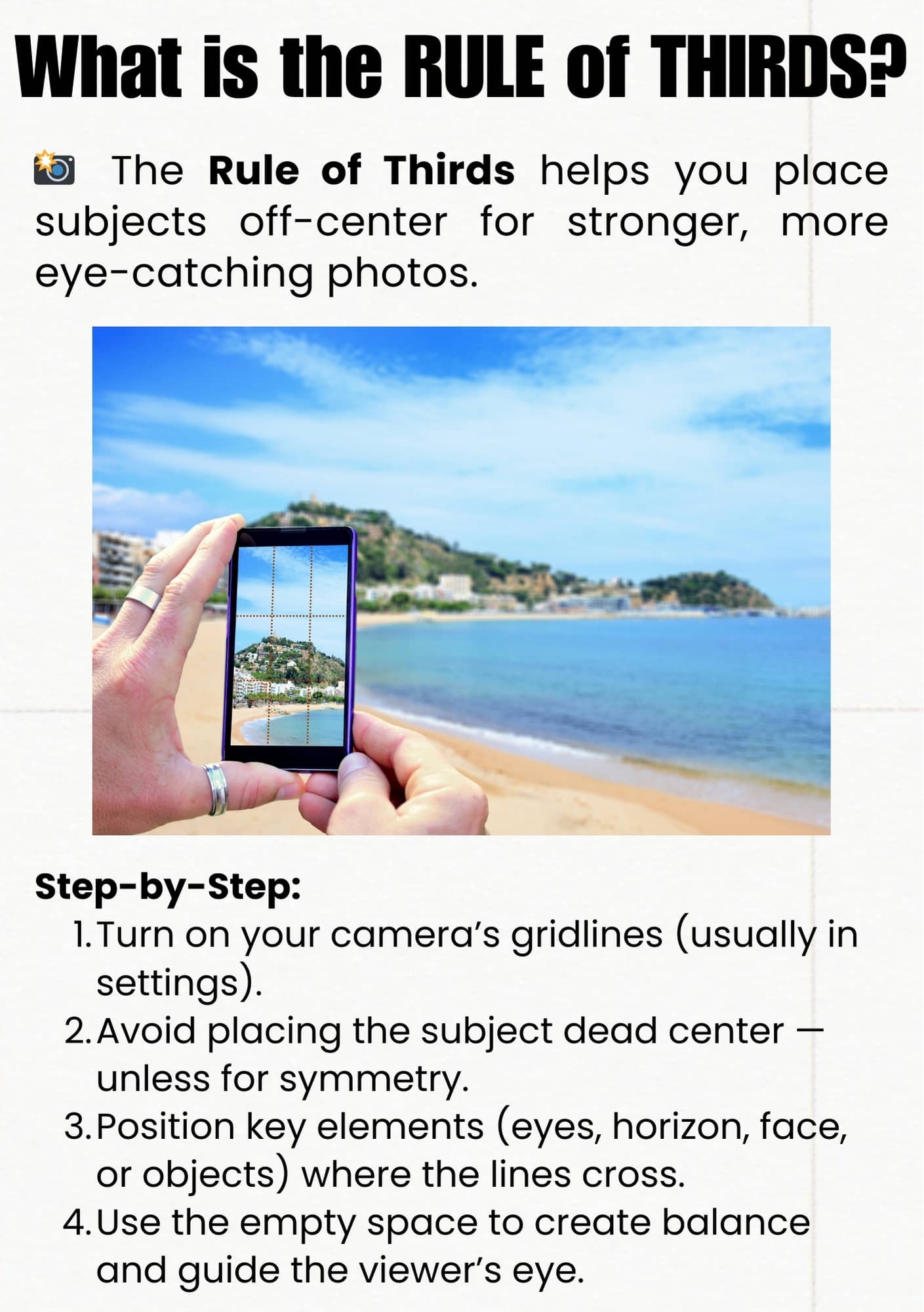 rules of thirds- cellphone