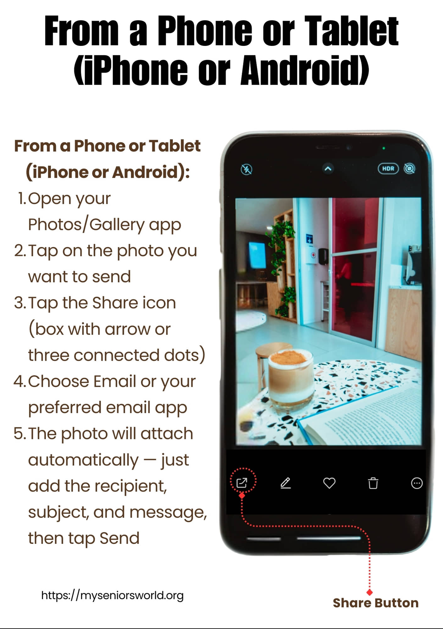 How to email photos from your phones