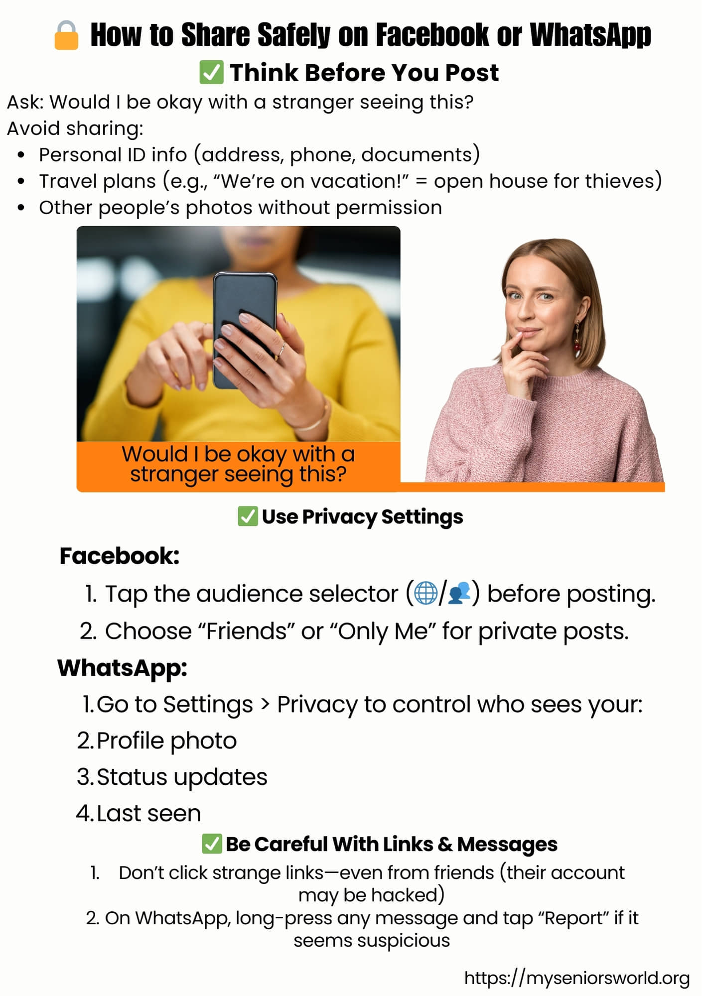 How to share safely on Facebook 