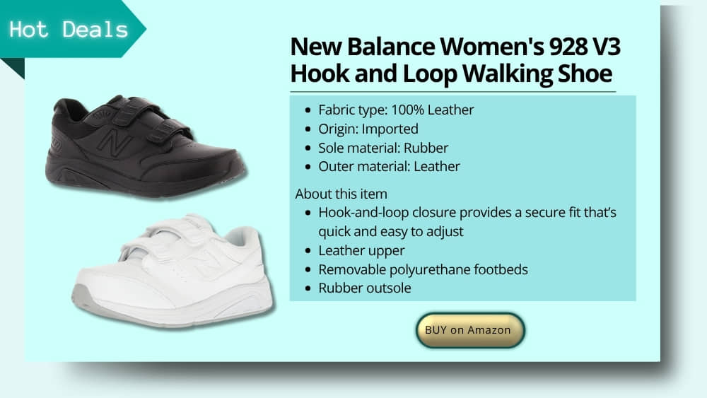 New Balance hook-and-loop walking shoe